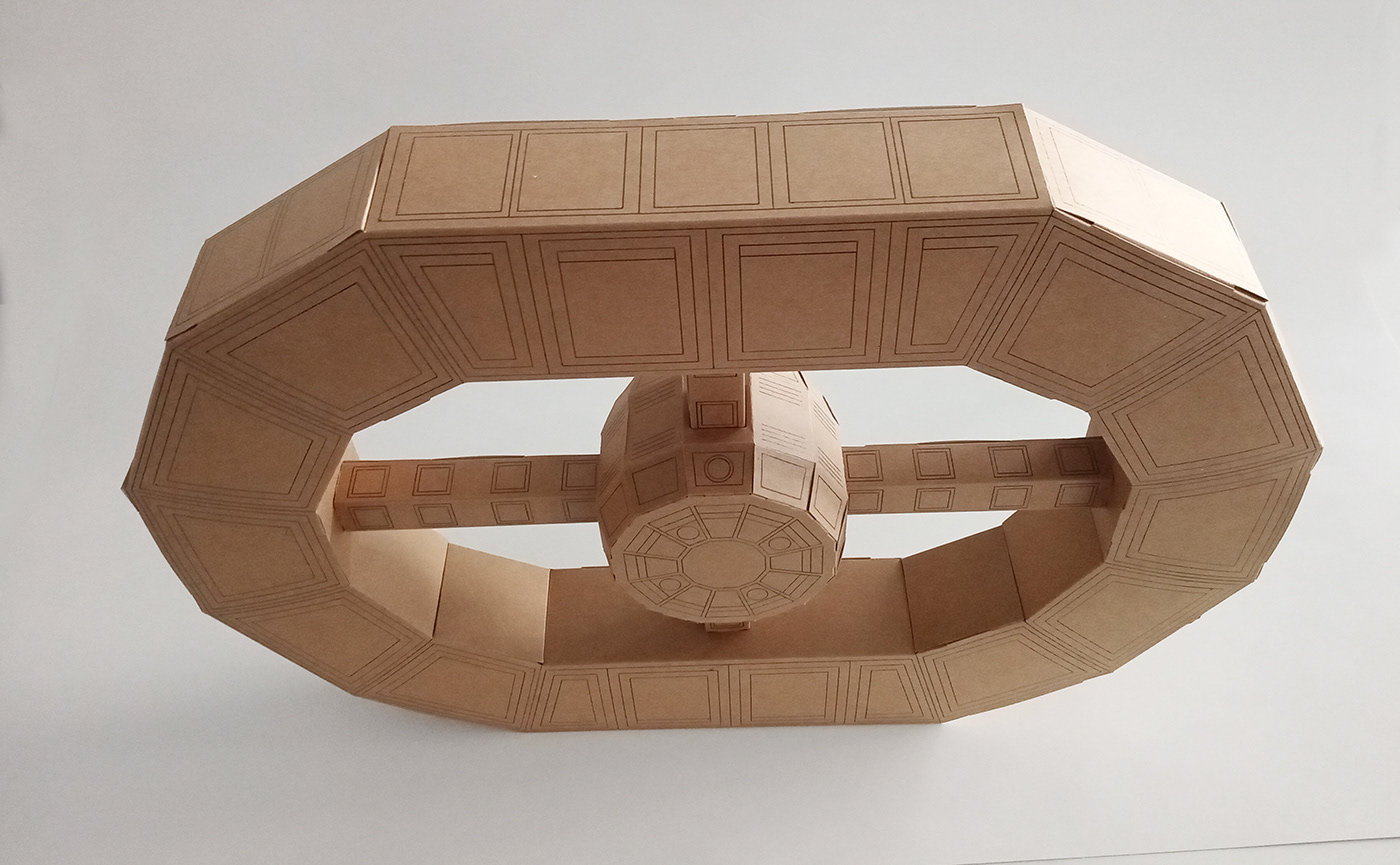 paperart papercraft papercut spaceship