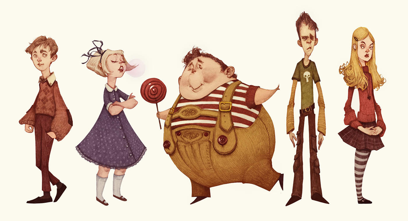 Charlie And The Chocolate Factory (Character Designs) .