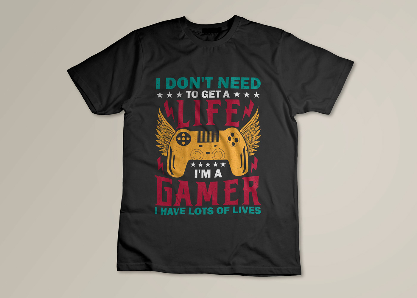 video game controller t shirt design.