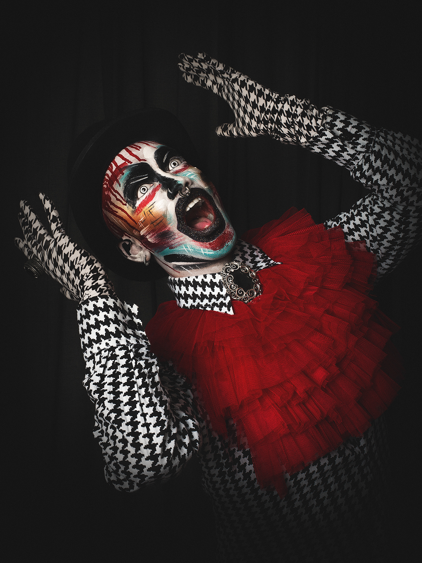 dark clown man crazy blood horror excentric marilynmanson dark feelings sad