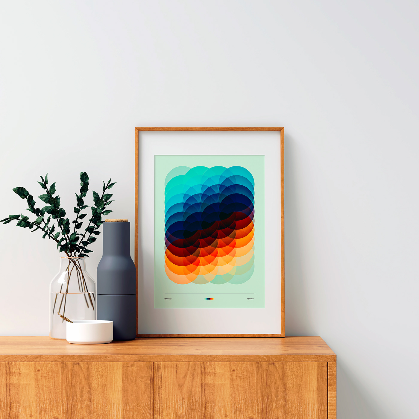 color colors gradient gradients lines poster rings shapes wall waves
