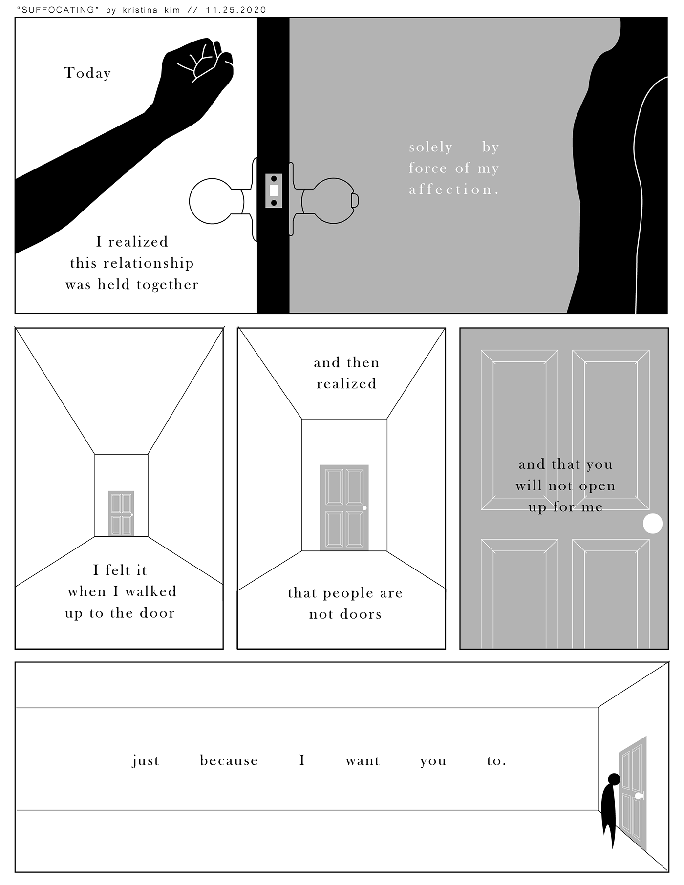 black and white comic creative writing graphic design  ILLUSTRATION  Layout Poetry 