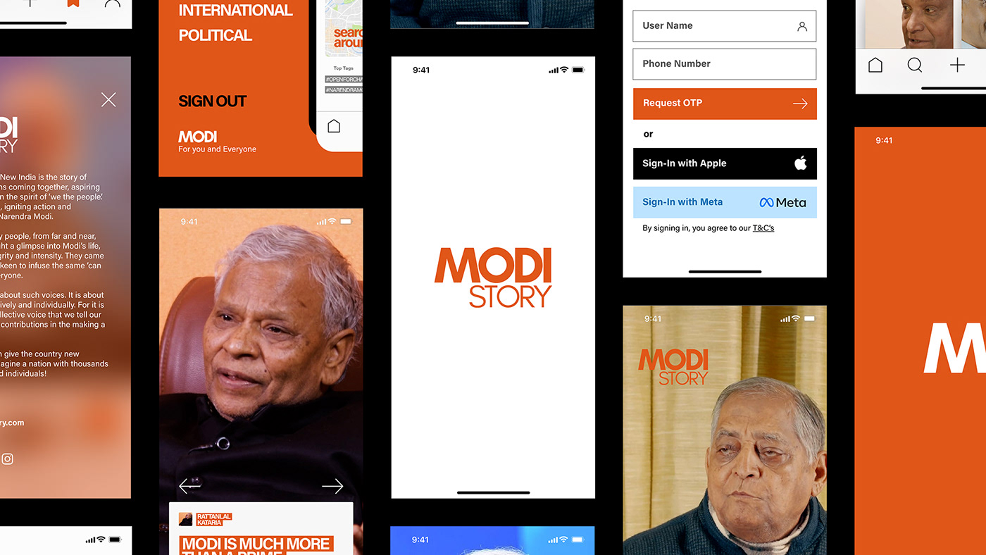 NarendraModi branding  India onedesign onedesignlabs modistory