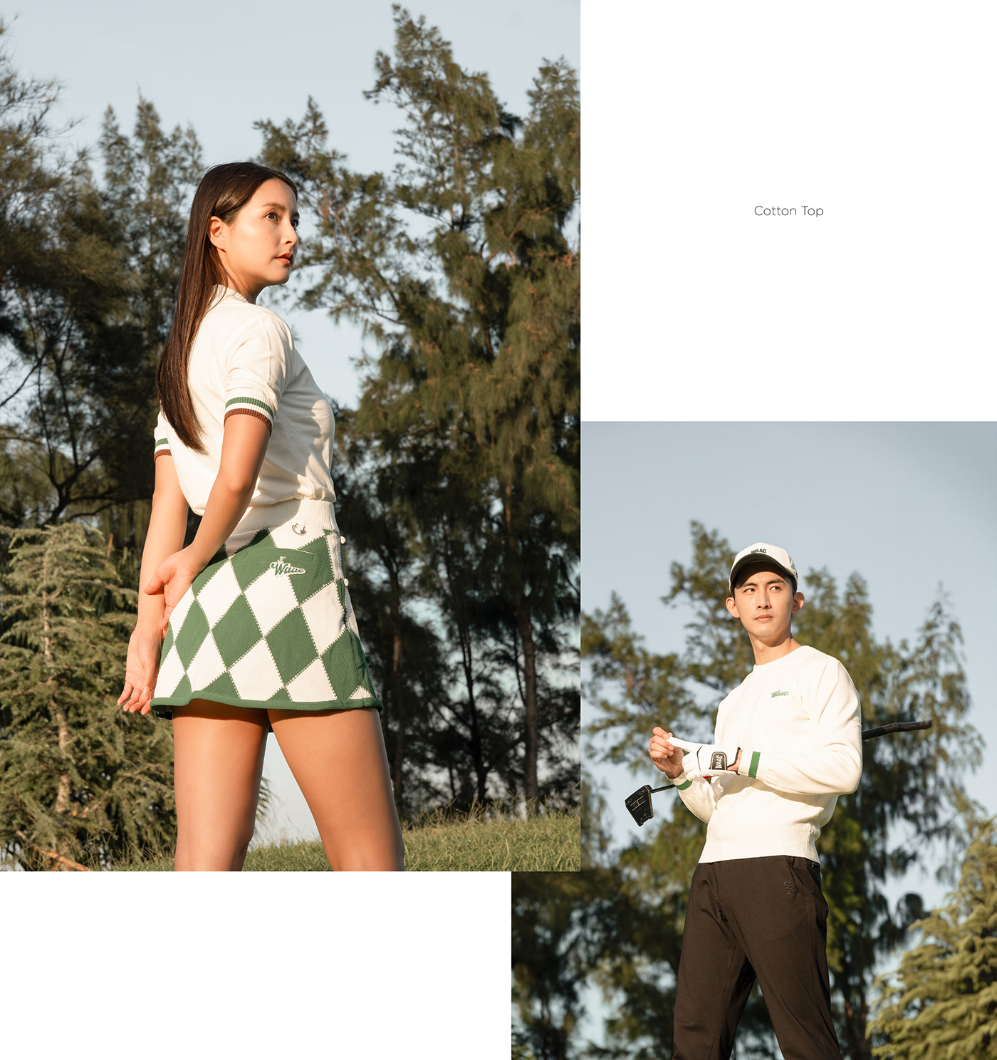 golf sports Advertising  Photography  model shoes Fashion  Clothing bag waer