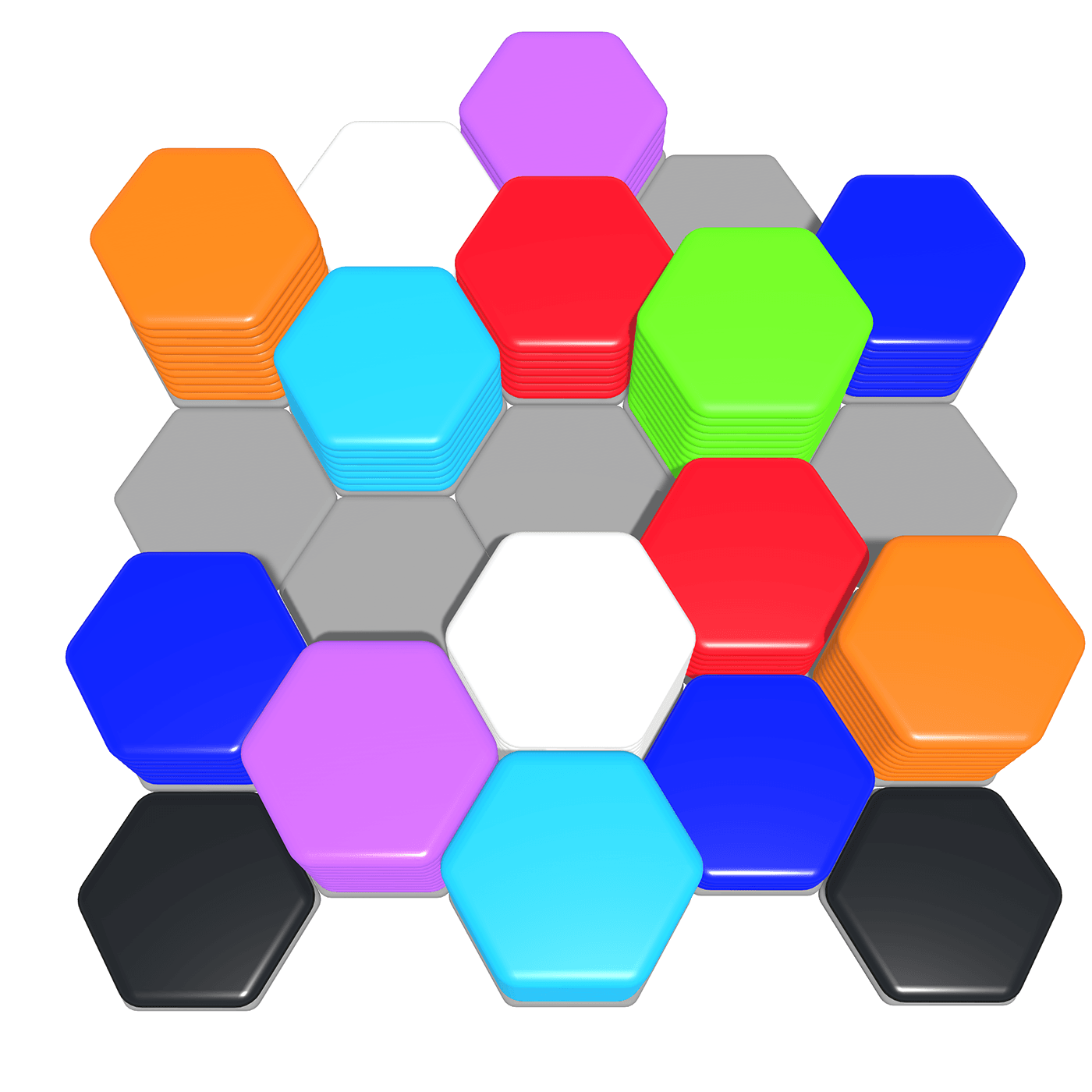 hexa sorting design 3D blender