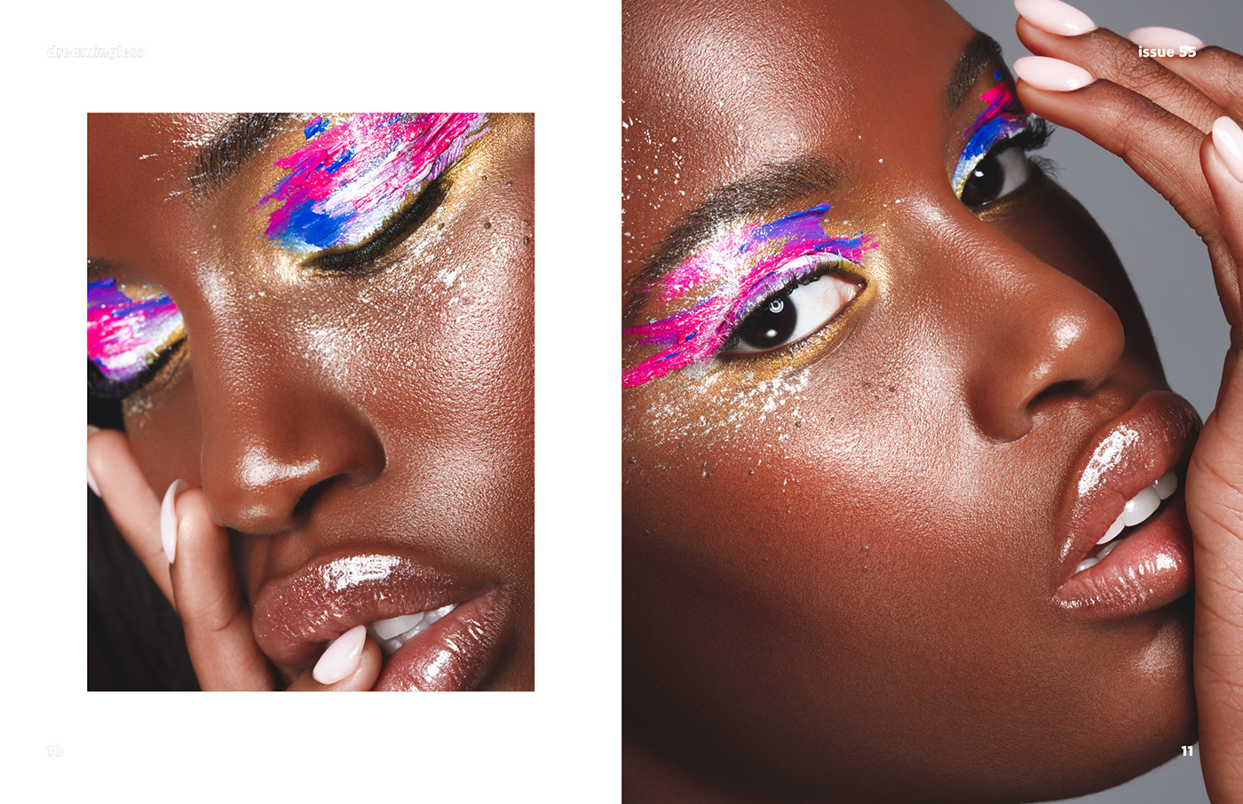 beauty closeup cosmetics cover editorial magazine makeup Montreal portrait