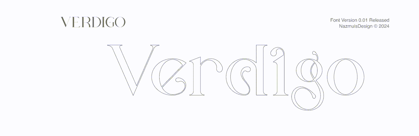 font design Typeface typeface design lettering type typography   font modern serif Verdigo