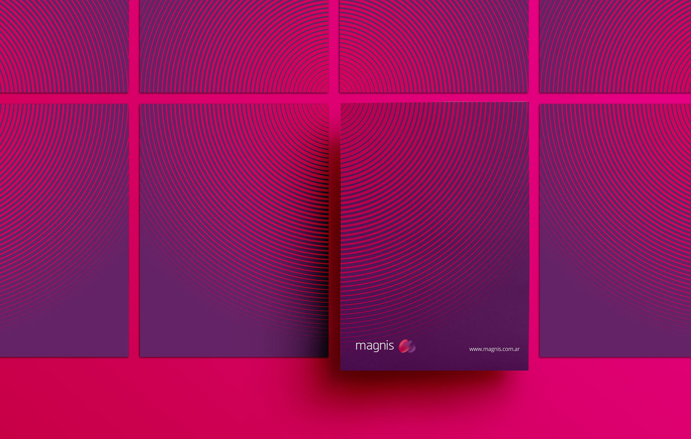 Icon design, brochure and institutional folder for Magnis