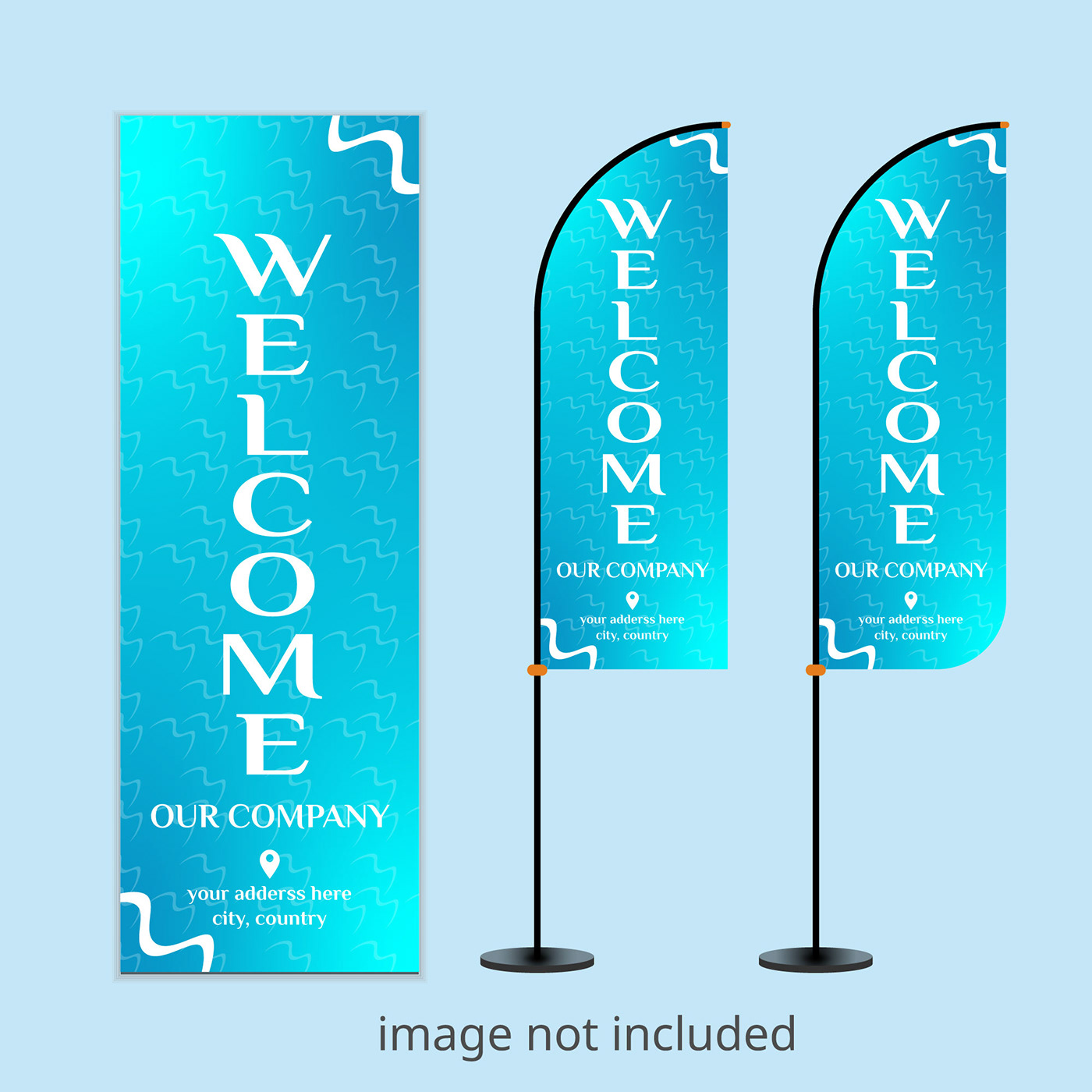 feather flag feather flags Signage identity flags print Feather flag banner feather flag design Welcome  Flag Welcome Feather Flag