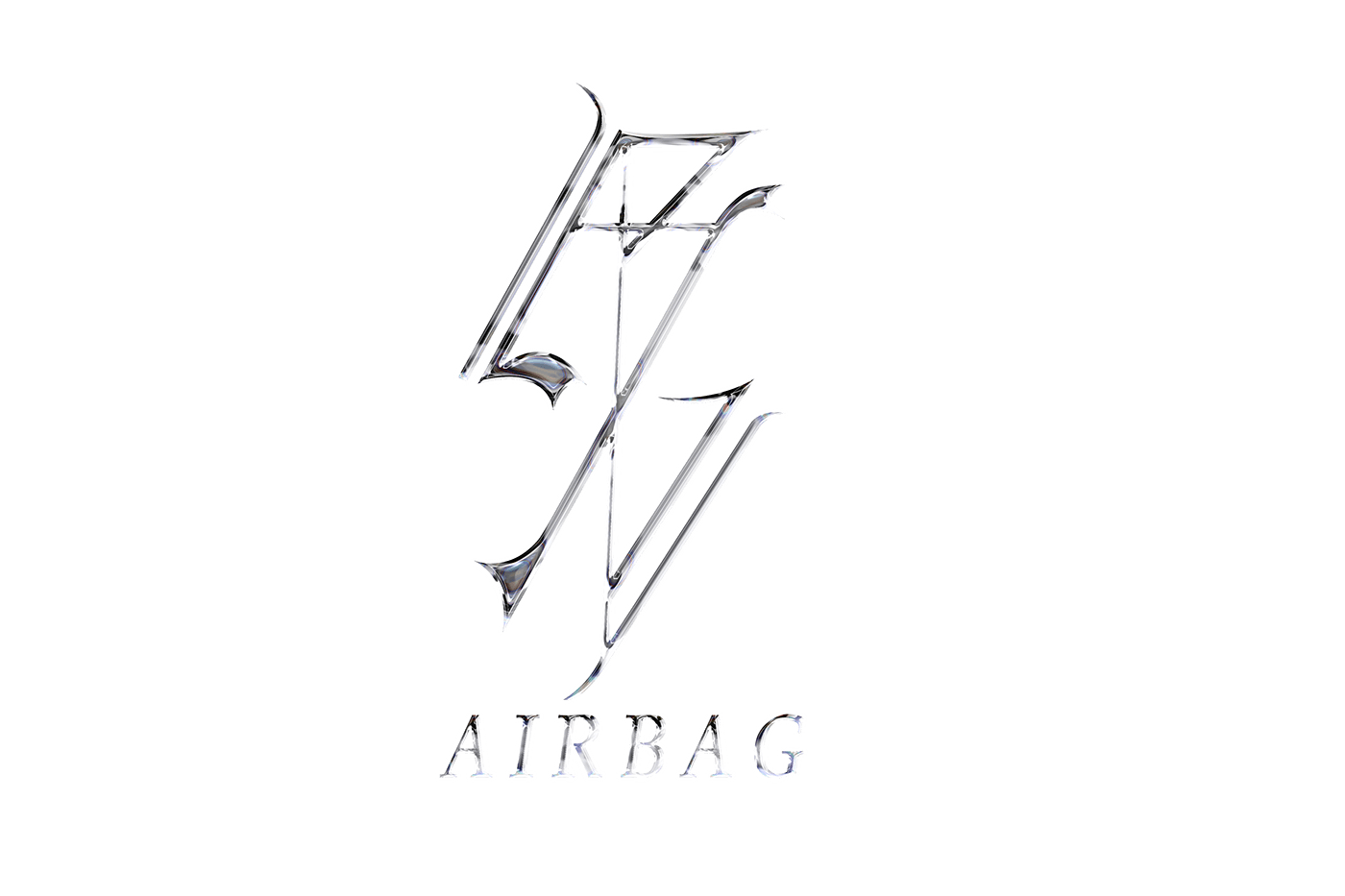 text Graphic Designer design logo tipografia typography   diseño gráfico Airbag monogram Logo Design