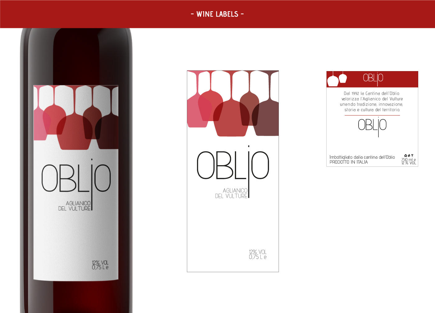 wine label branding  design Logo Design Label Beverage Label Design wine aglianico