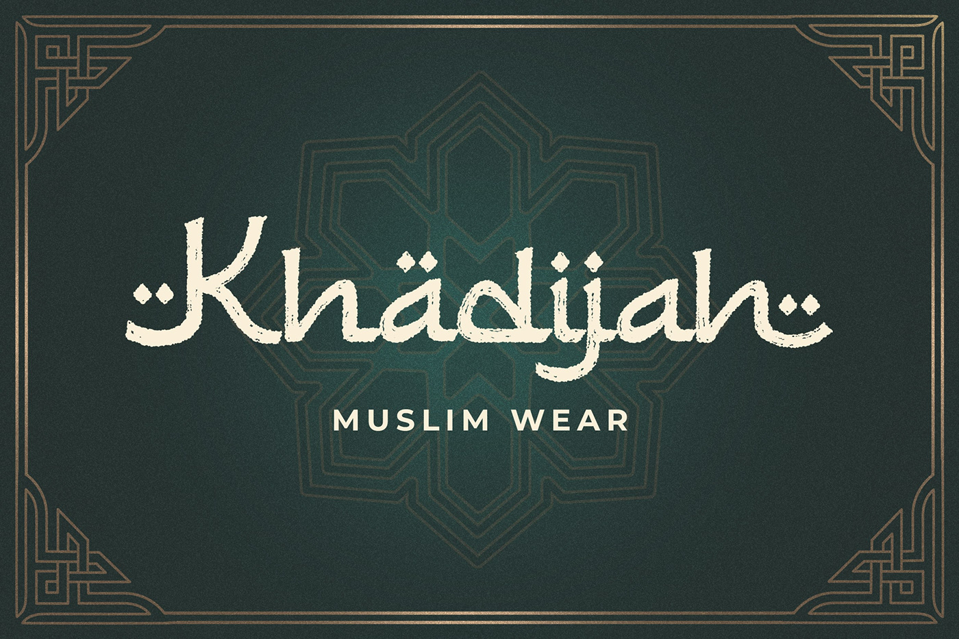 arabic islamic Calligraphy   modern ramadan Idul Fitri Display branding  corporate typography  