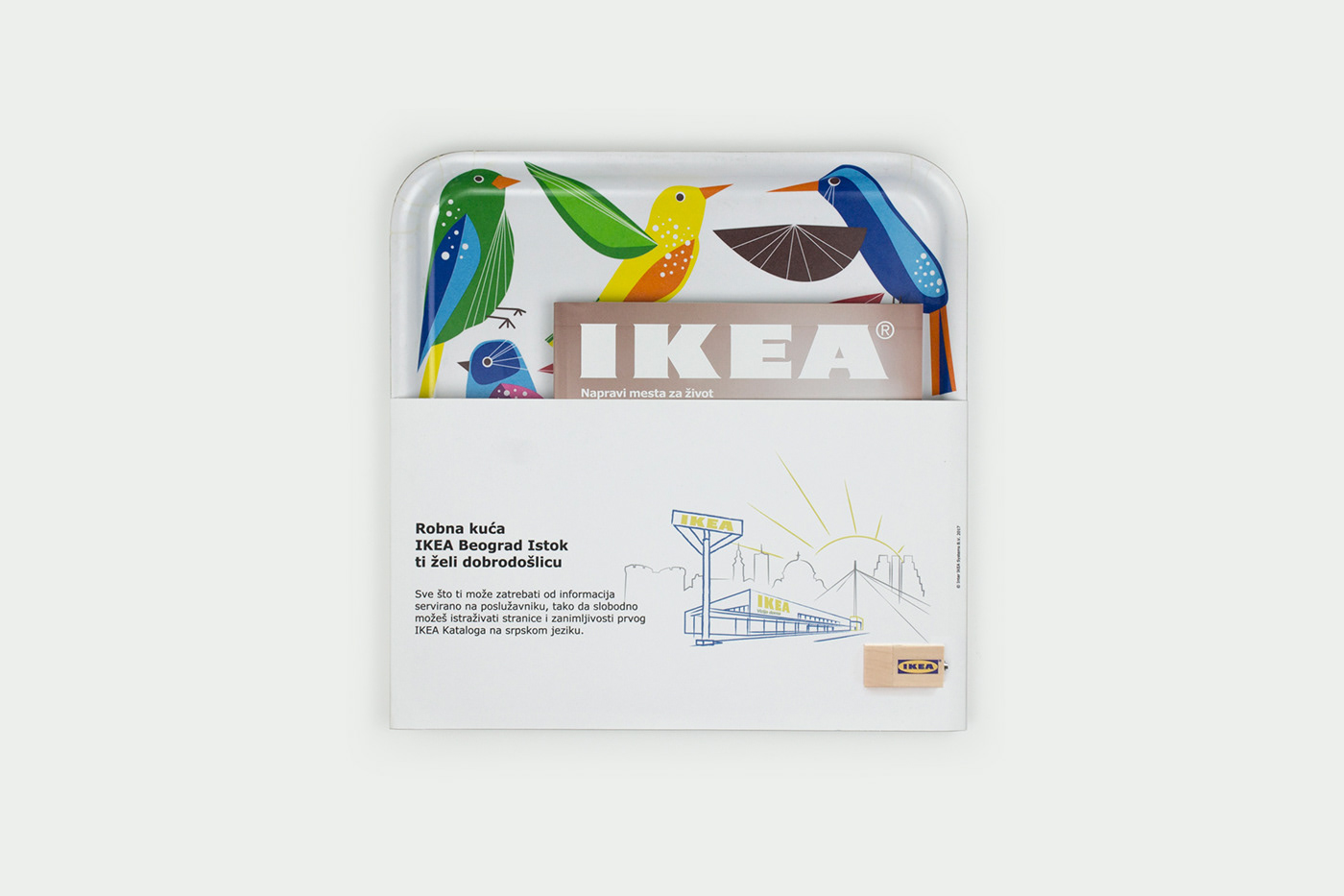 ikea store belgrade Opening gift ILLUSTRATION  press visual identity Serbia