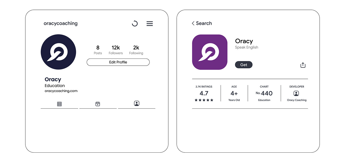 language Education learning online logo brand identity Logo Design purple Web Design  app design