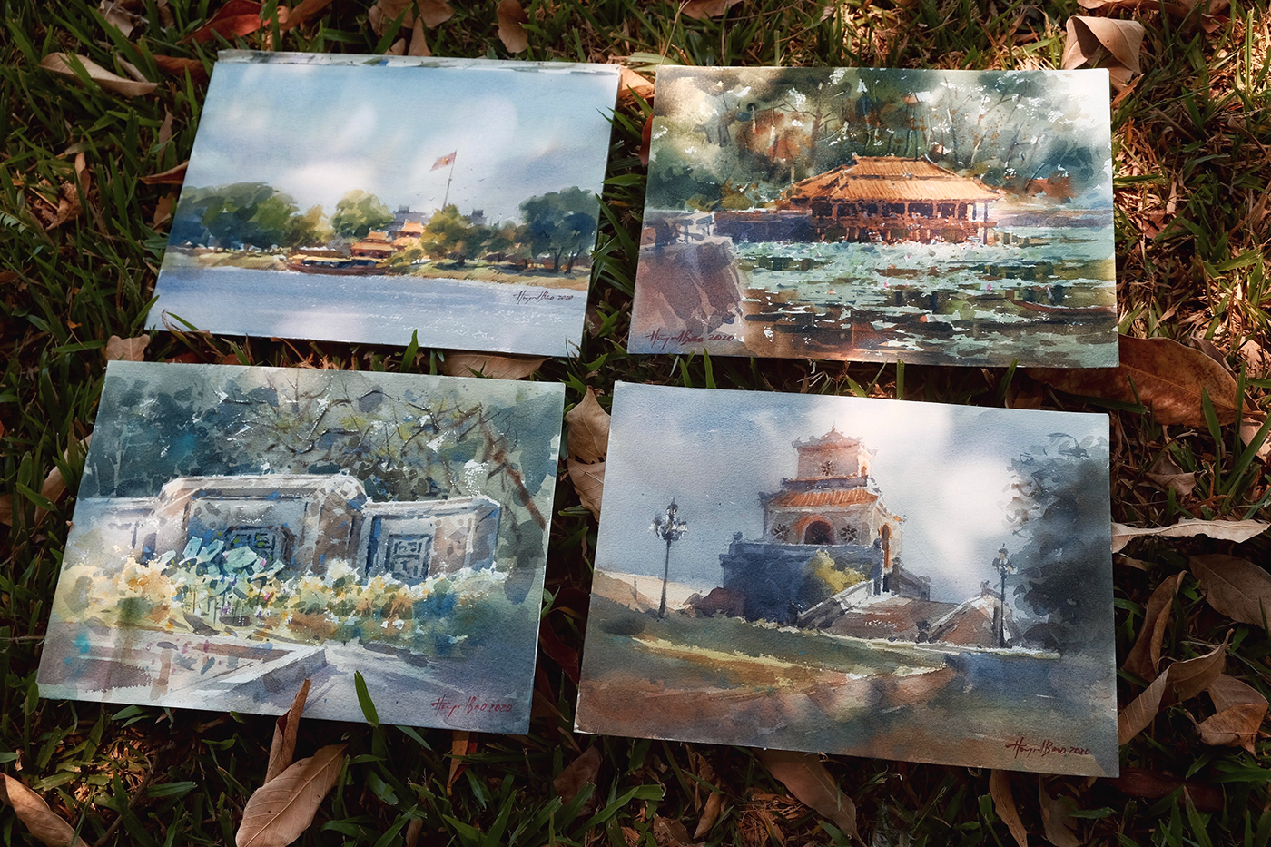 Plein Air Painting - Bao Huynh Watercolor on Behance