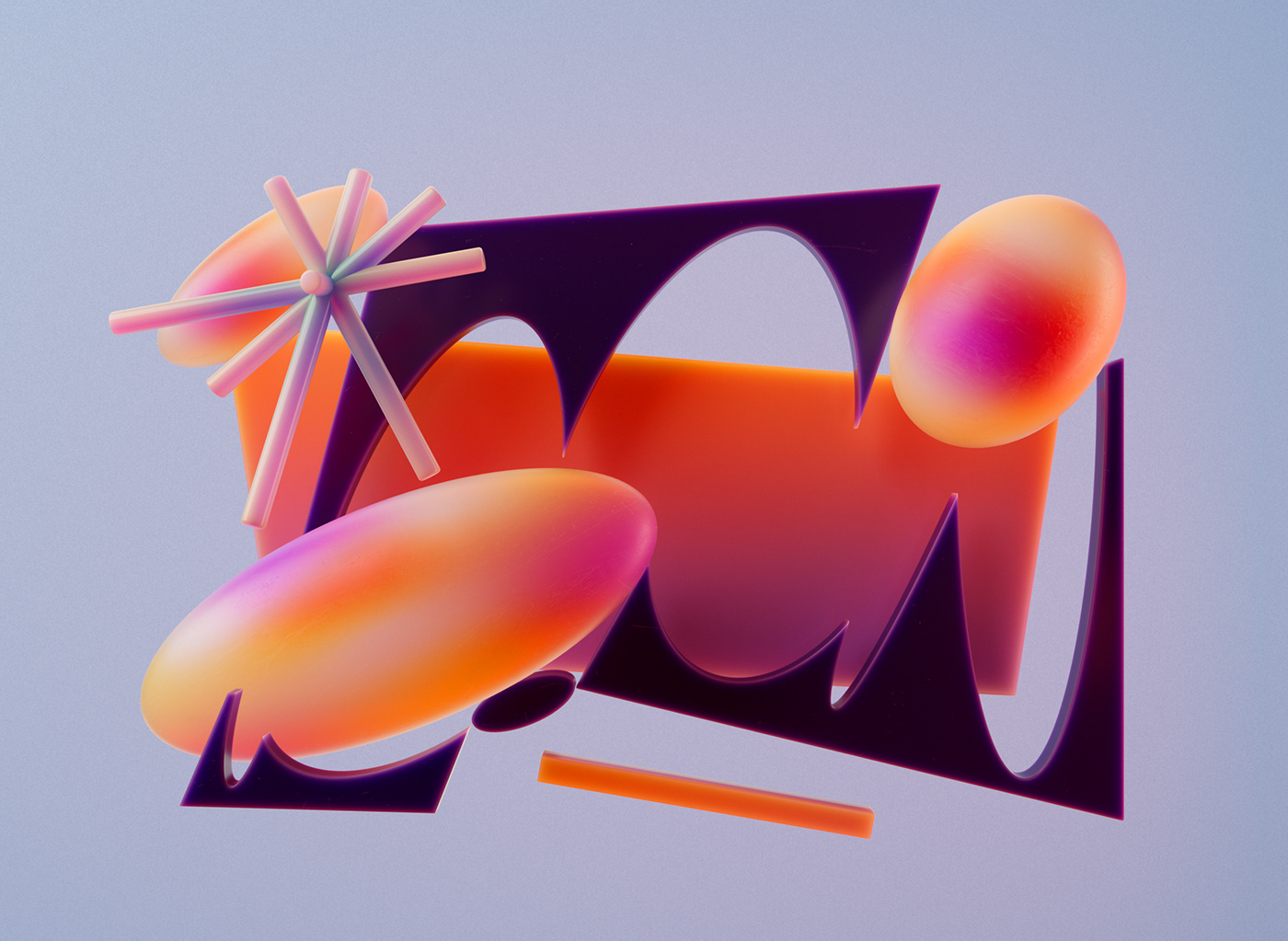 abrstract CGI contemporary design geometric gradients illustrations modern