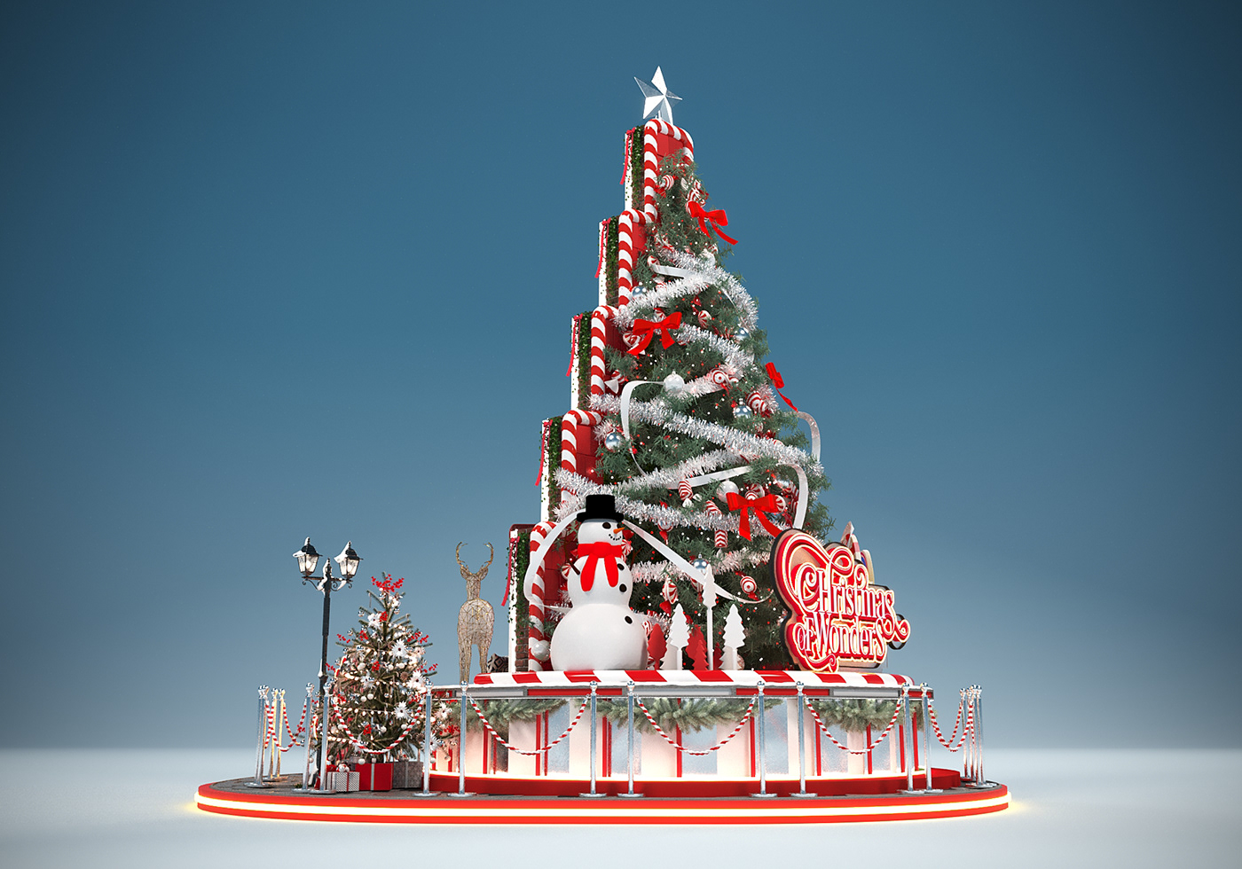 Ahmed Assem Blink marketing Solutions Christmas Decoration christmas Tree city center City CEnter Alexandria Tree 