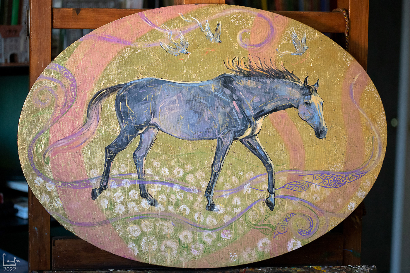 animal animalistic equestrian equine horse painting  