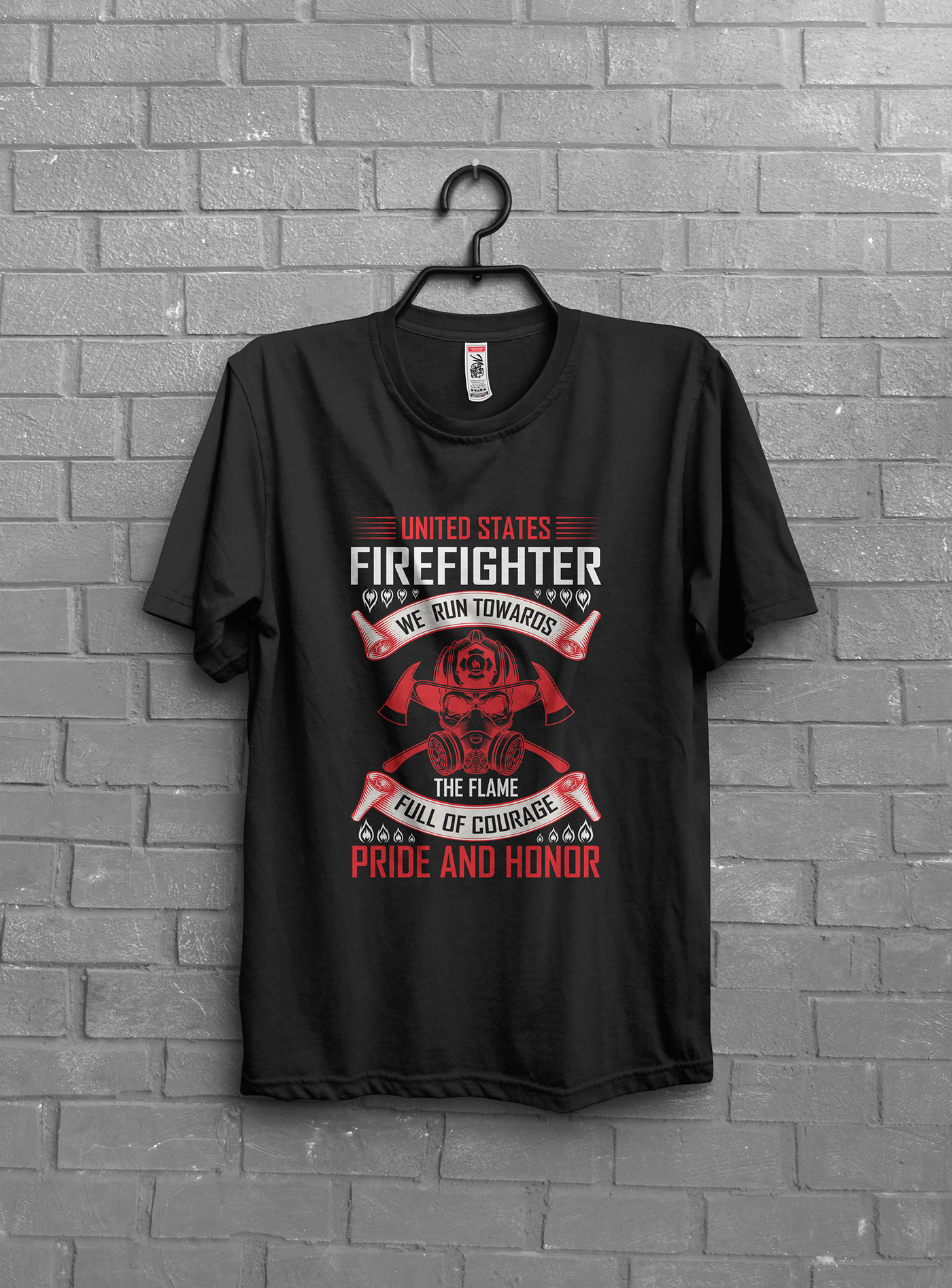 t shirt design Firefighter united states design Graphic Designer T Shirt T-Shirt Design t-shirts