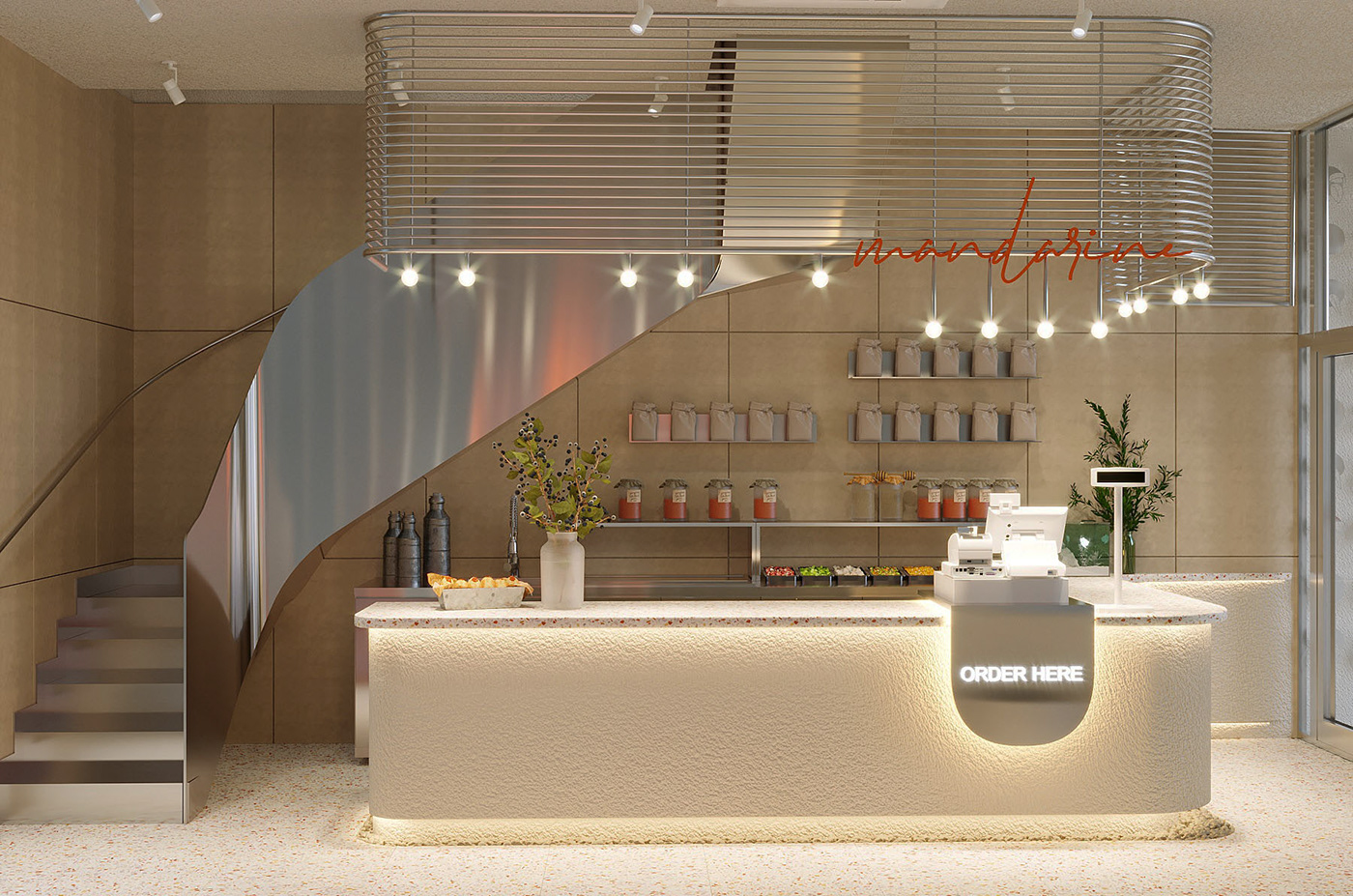 3ds max architecture Coffee coffeeconcept corona interior design  Render visualization