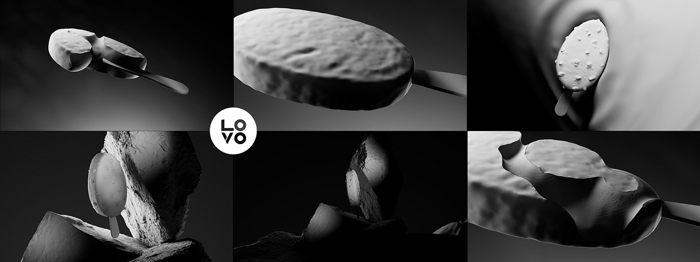 advertisement animation CGI chocolate ice cream motion design motion graphics Polet Render visual design
