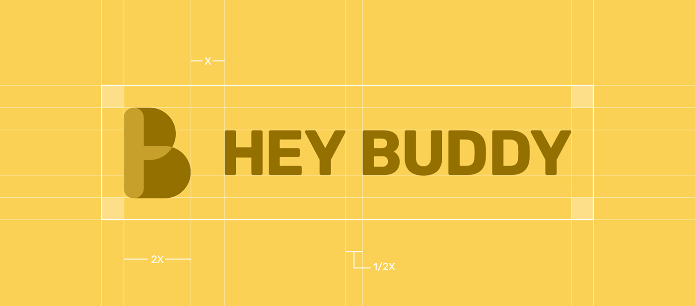 Logo Design, brand identity, branding, and visual identity for online education platform Hey Buddy.