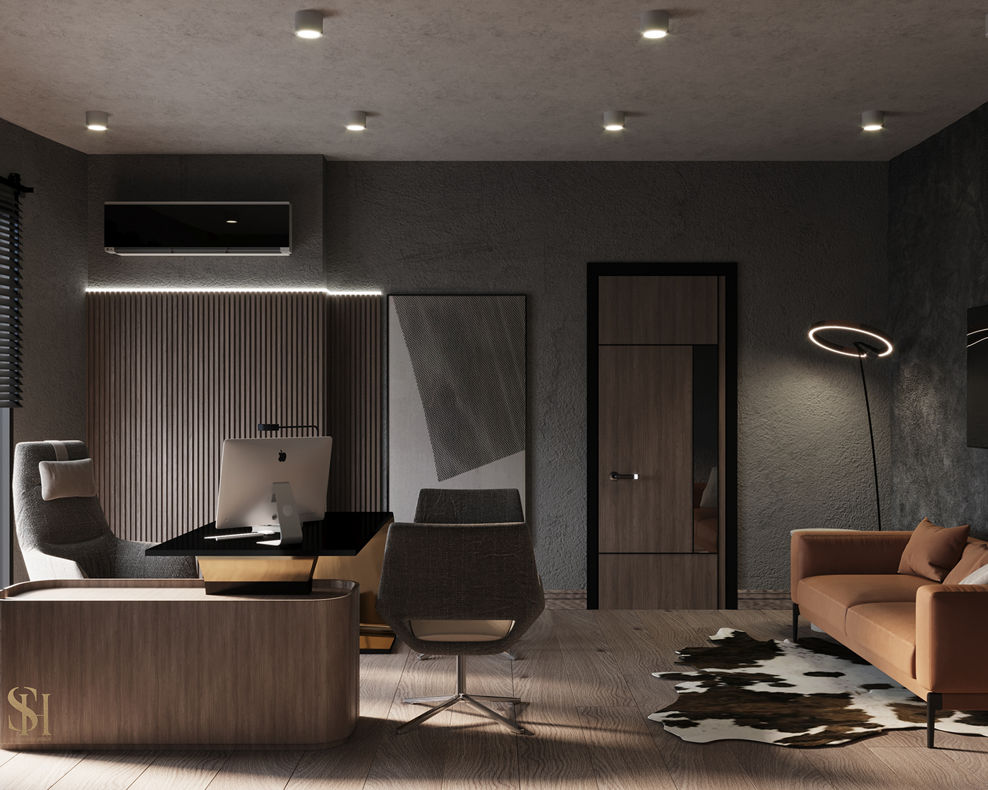 Interior Office Design architecture Render visualization 3ds max modern archviz corona interior design 