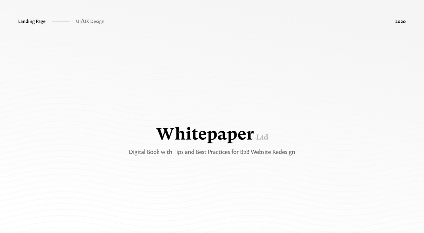 b2b book digital landing paper product UI ux Web White