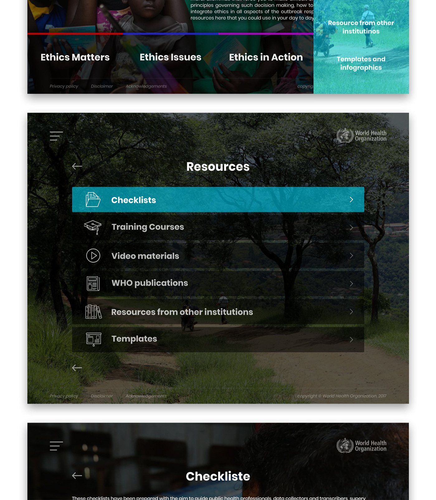 Web Design  mobile design user friendly Health worldhealthorganization Global design support movement modern