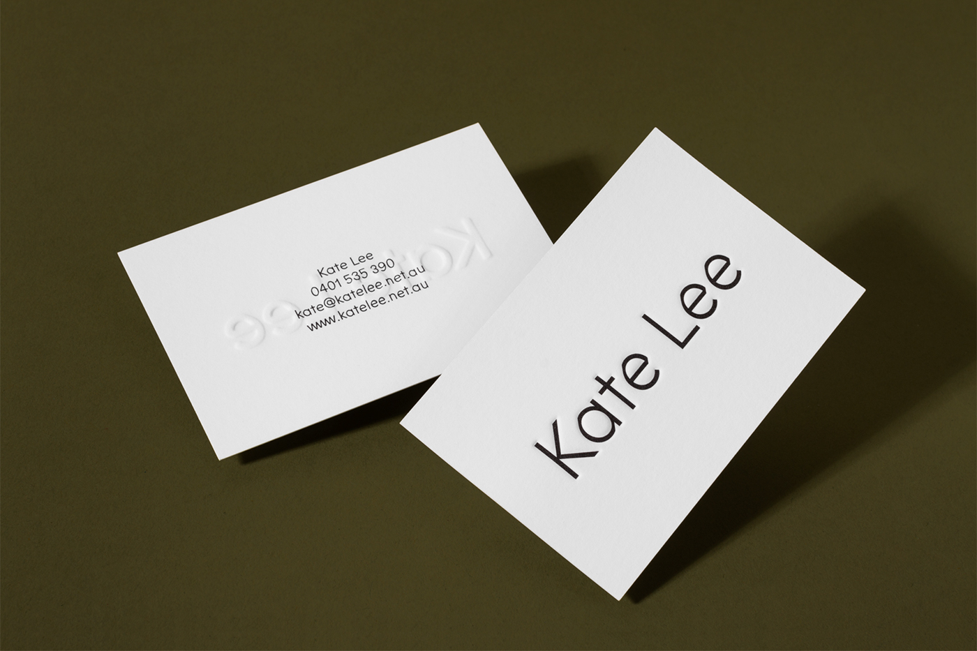 business card letterhead stylist tactile emboss deboss Arjowiggins minimal typography  