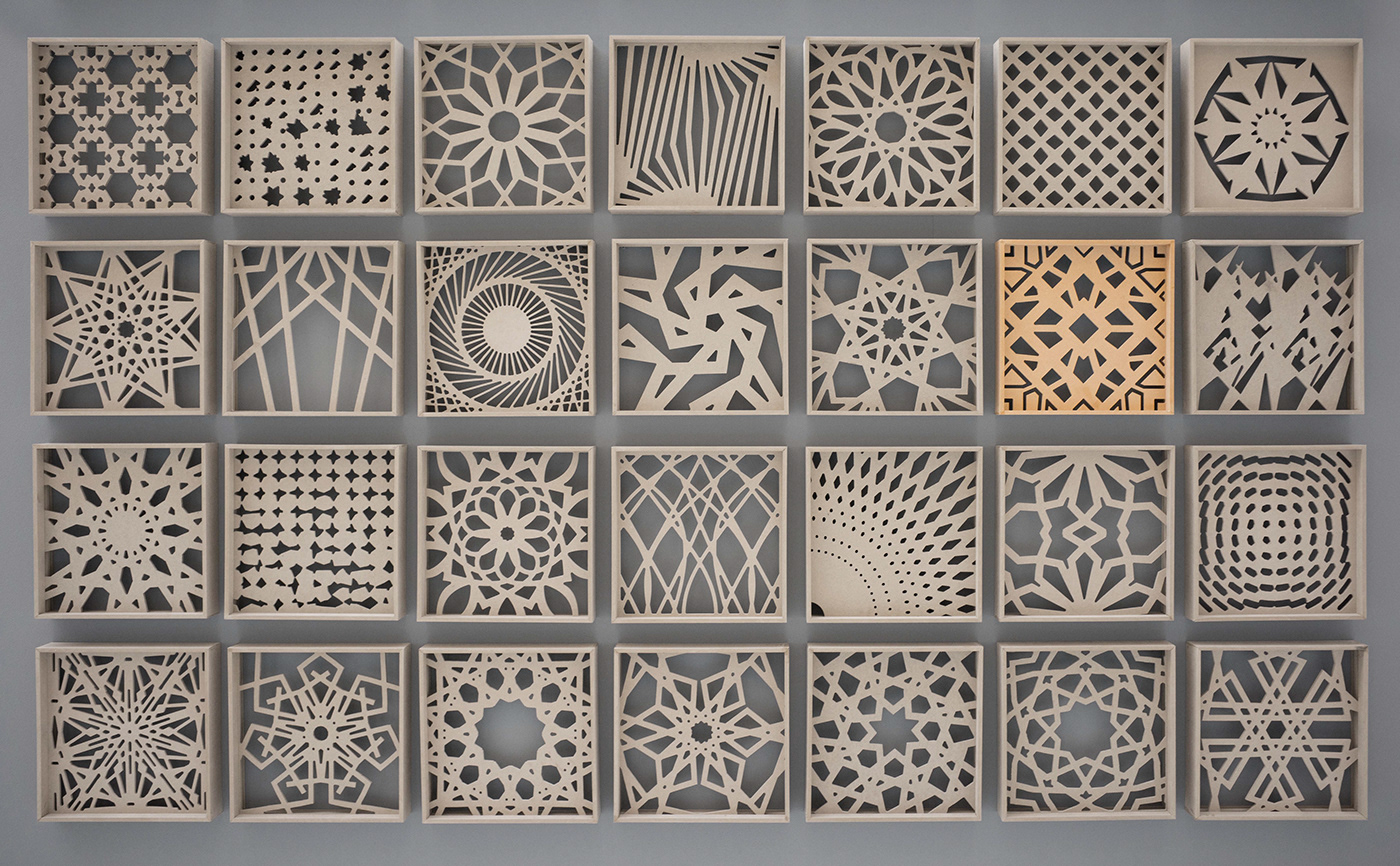 wood woodwork design graphicdesign pattern patterndesign creative Mashrabiya VCUQ Qatar