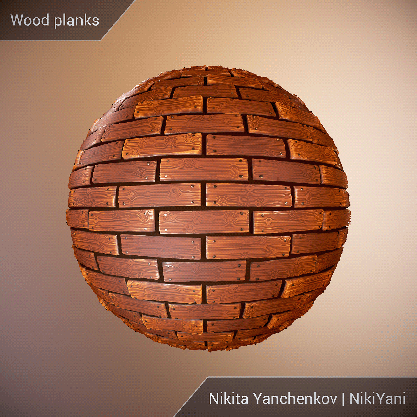 3D gamedev material nikiyani planks substance designer  textures wood