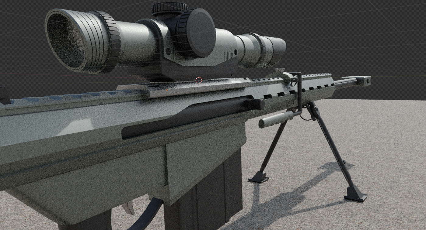 barrett Weapon weapons Gun guns 3D 3d modeling m82 Sniper sniper rifle 
