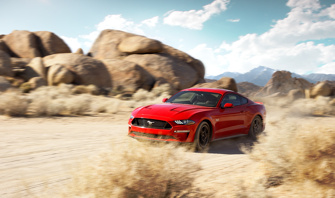 america beauty car desert Ford muscle Mustang photo red sunset