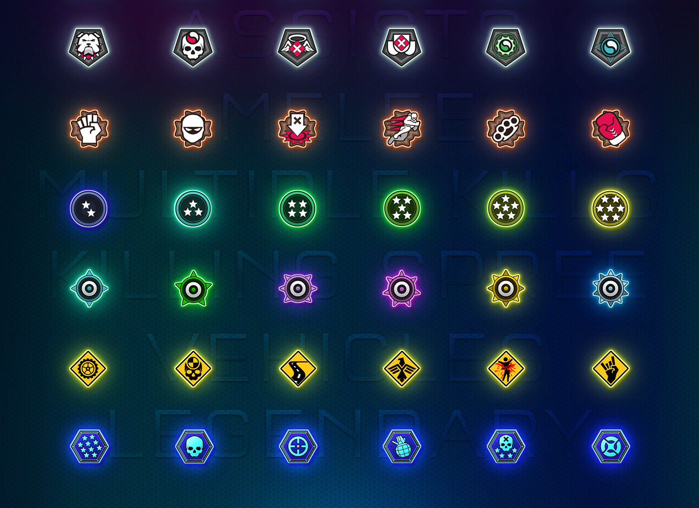 Halo master chief xbox medals icons weapons vehicles difficulty game UI