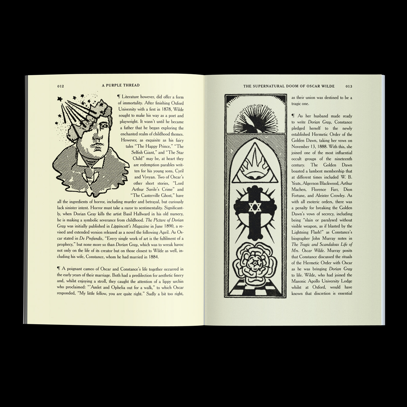 book cover book design Dorian Gray editorial design  Editorial Illustration ILLUSTRATION  literature Oscar Wilde Supernatural typography  