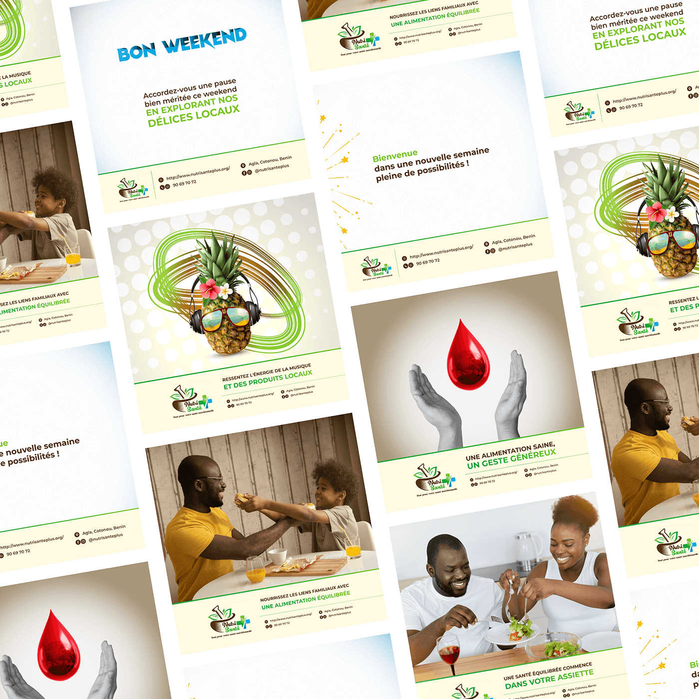 design Benin sang campagne publicitaire Social media post marketing   cotonou 