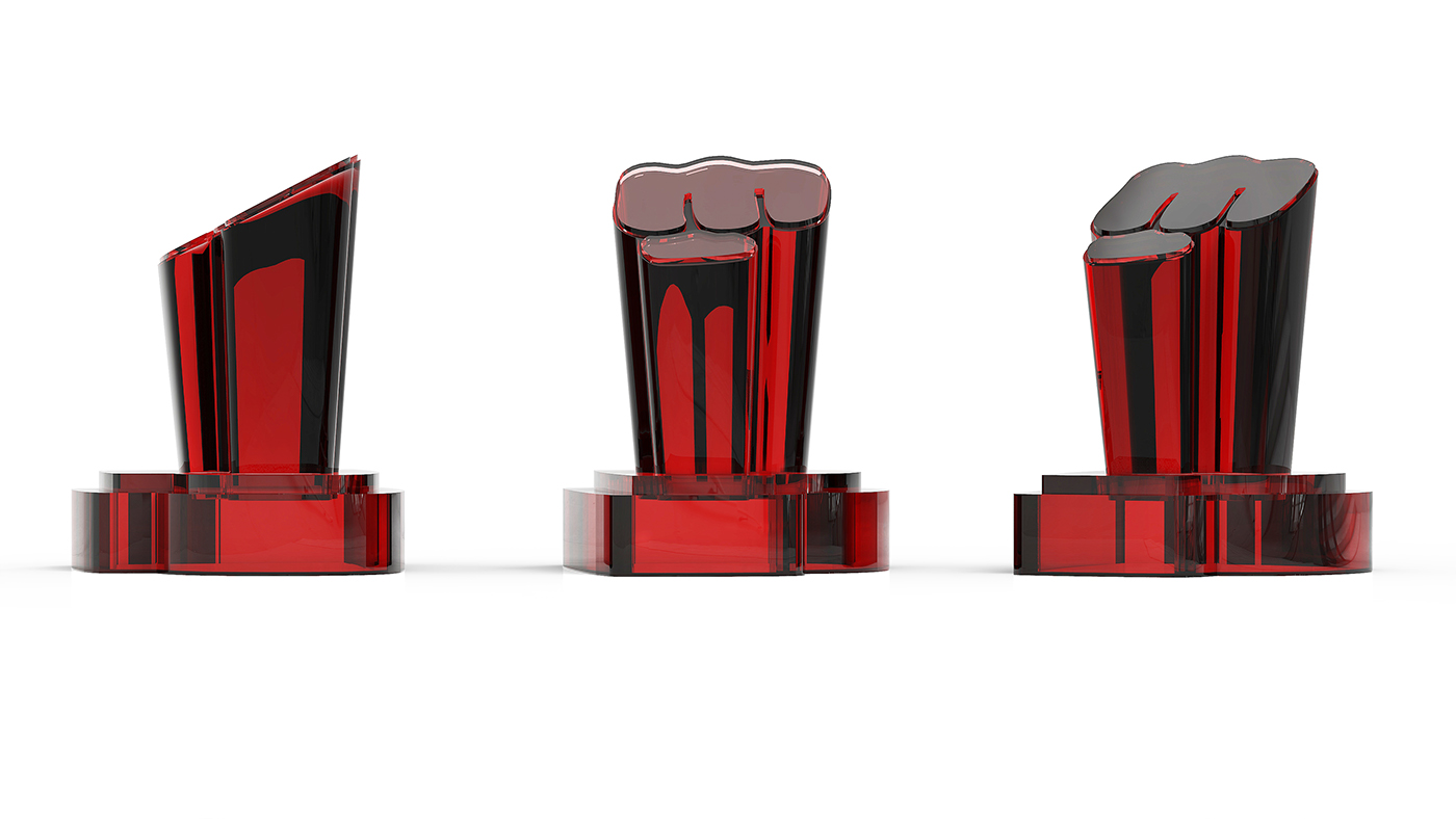 award trophy Logo Design red autodesk maya 3d modeling 3d design product design  computer arts