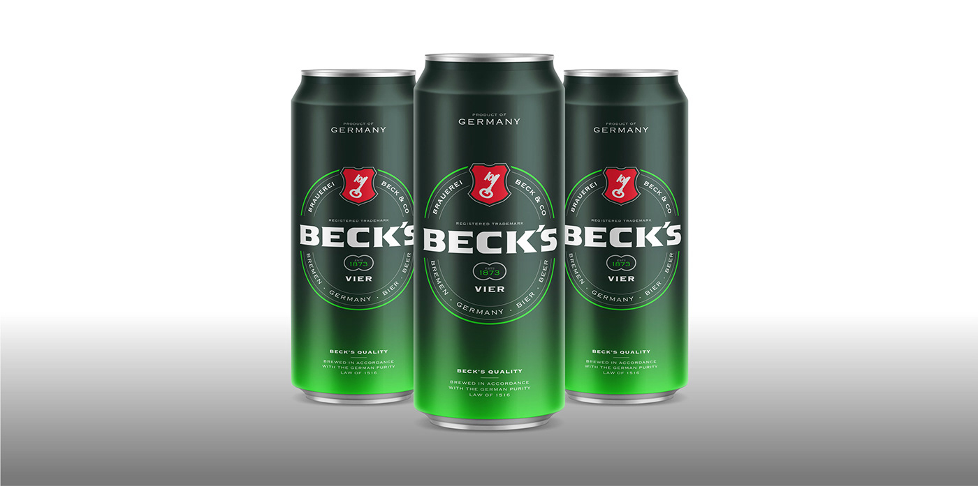 beck's beer branding  creative design