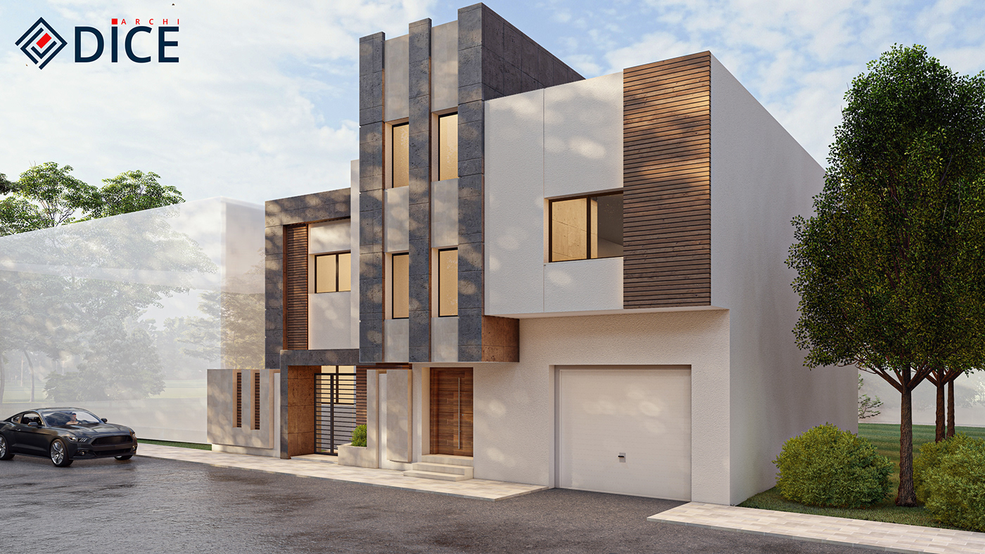 3D Architetcure archviz Conception exterior free lumion rendering Villa vray