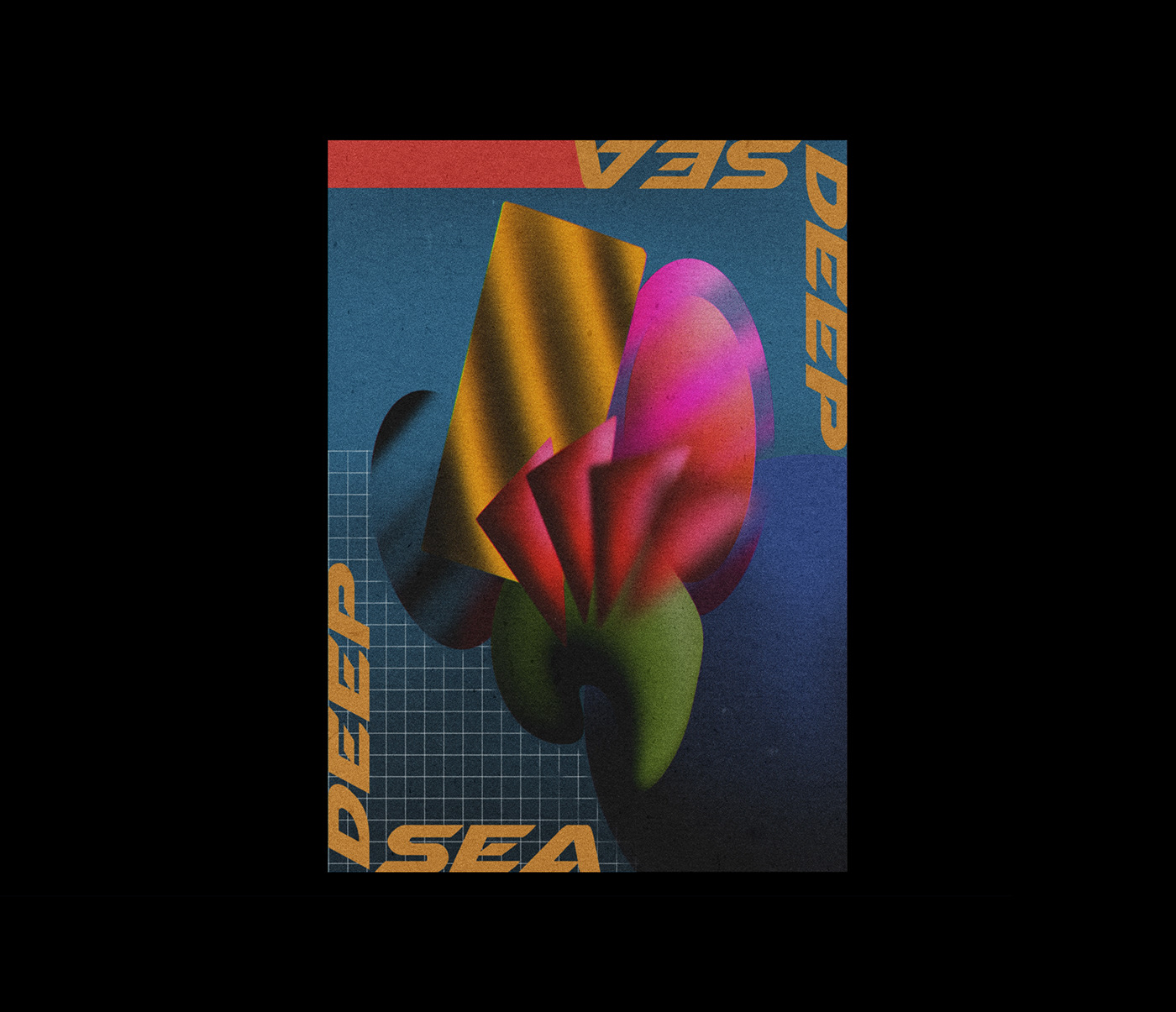 experimental posters Retro vintage 90s type art 80s bizarre Collection