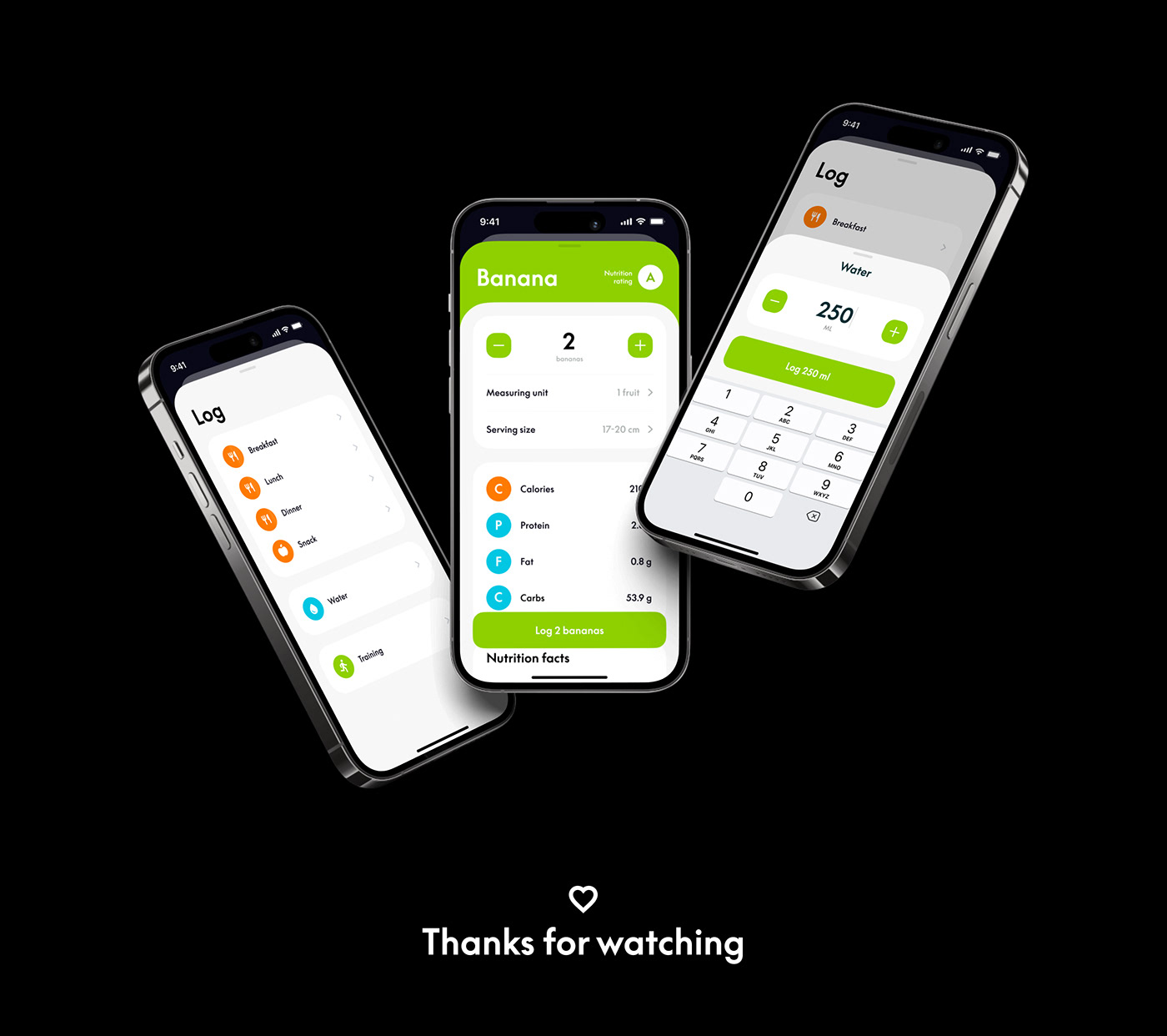 app calories fitness Food  Health water tracker Mobile app UI ux