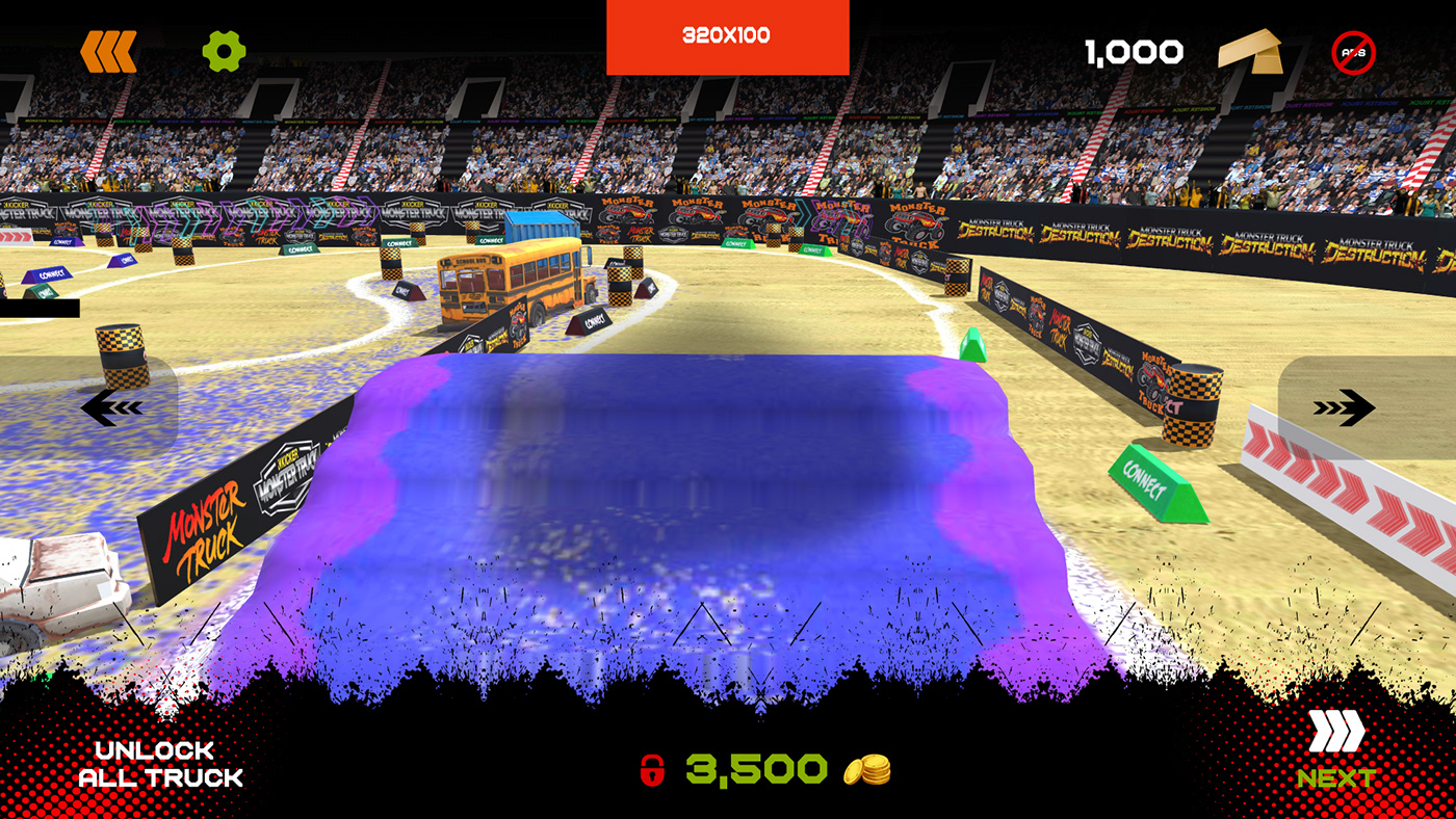 monster Truck stadium 3D game Racing race car Vehicle stadiums