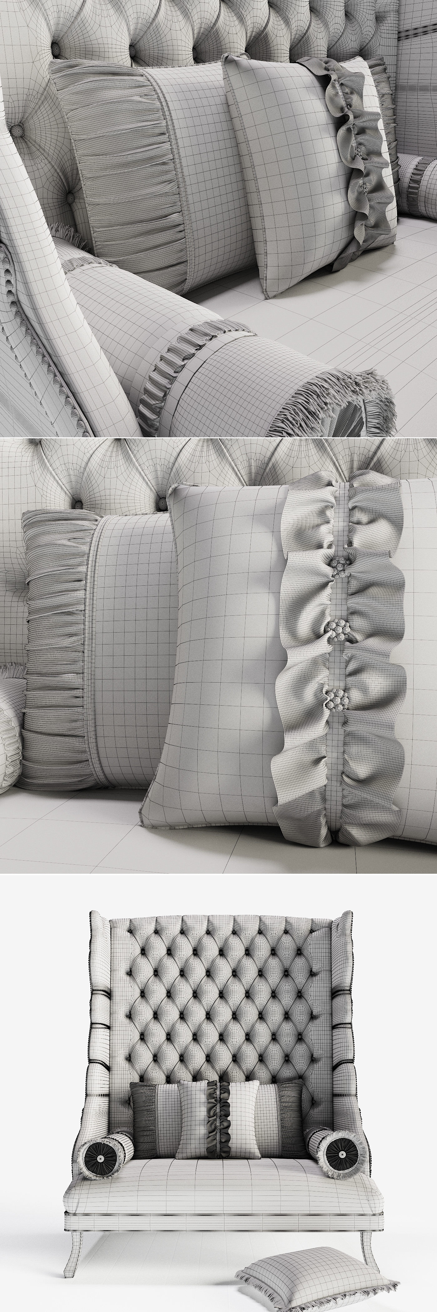 Haute House MARGO BANQUETTE Classic Sofa sofa моделирование 3д моделирование классический диван диван подушки классические подушки