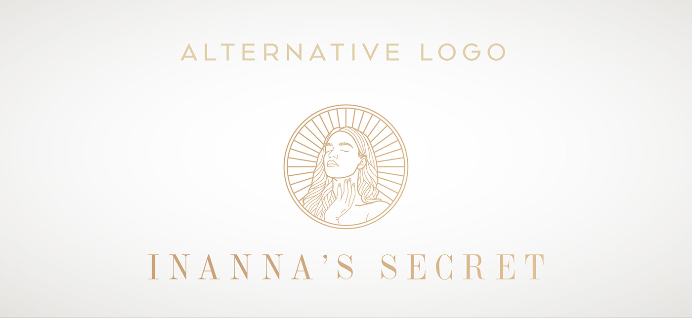 logo branding Brand Design Logo Design beauty beauty center graphic design  Inanna