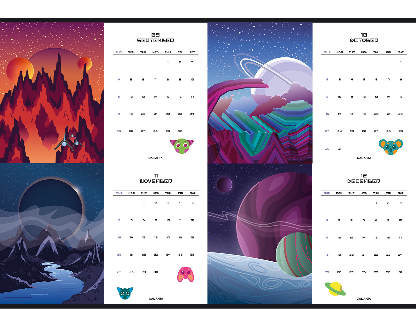 Album calendar Calendar 2022 galaxy kpop merchandise new year photocard season's greetings universe