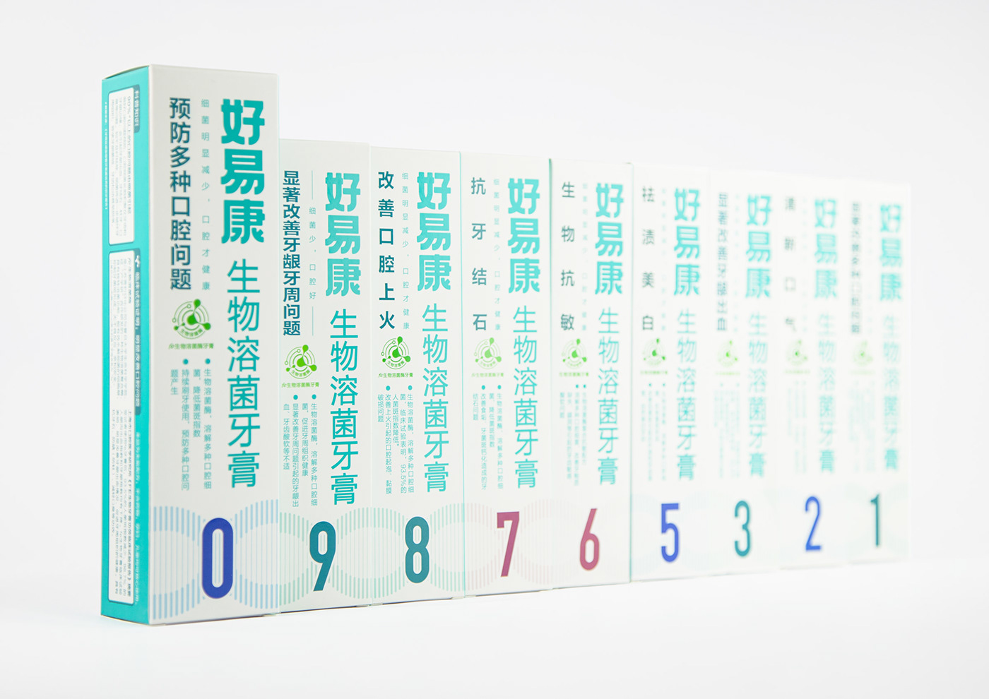 blue clean Clean & Modern DNA figure number system tooth toothpaste White