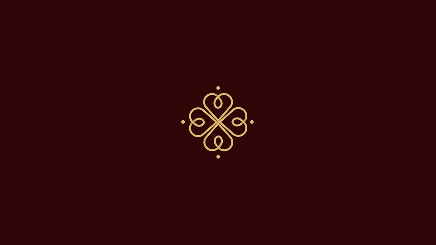 Stationery symbol logo monogram hotel visual system brand visuals Patterns luxury boutique