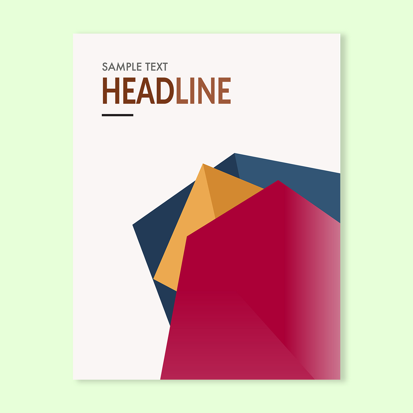 magazine Headline Collateral marketing   graphics