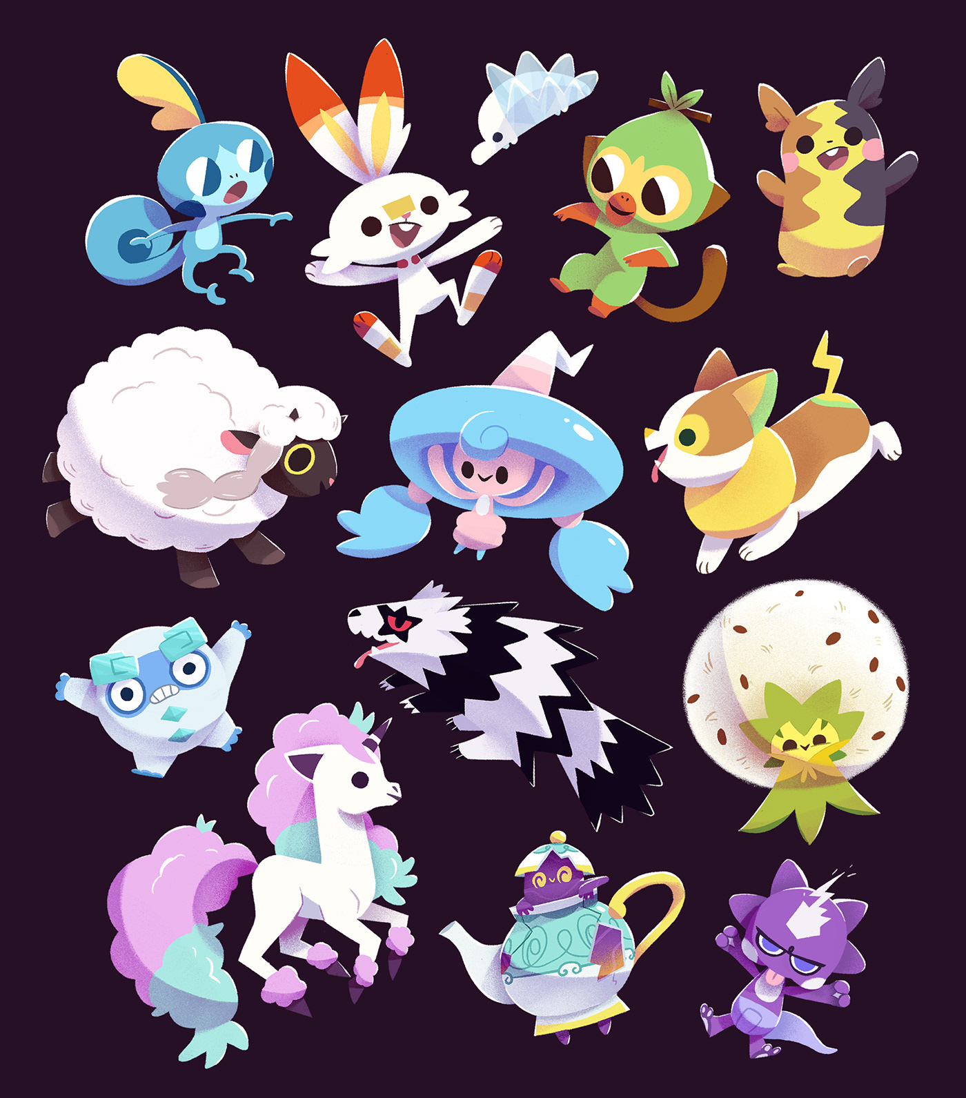 Pokemon fanart characterdesign Illustation monsters